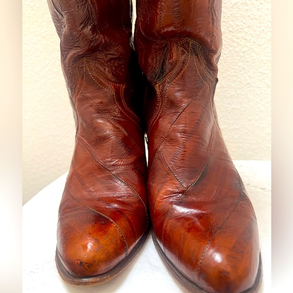 Rare Vintage Justin Brown Cowboys Boots - Picture 11 of 14